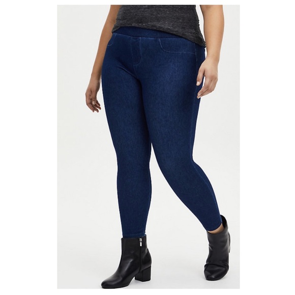 Nwot Torrid Premium Leggings Faux Denim 